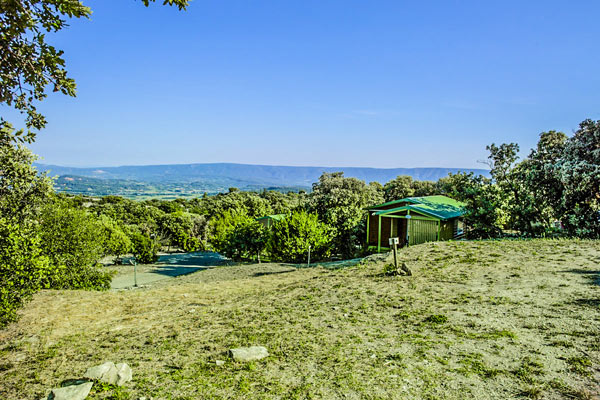 view on camping site luberon